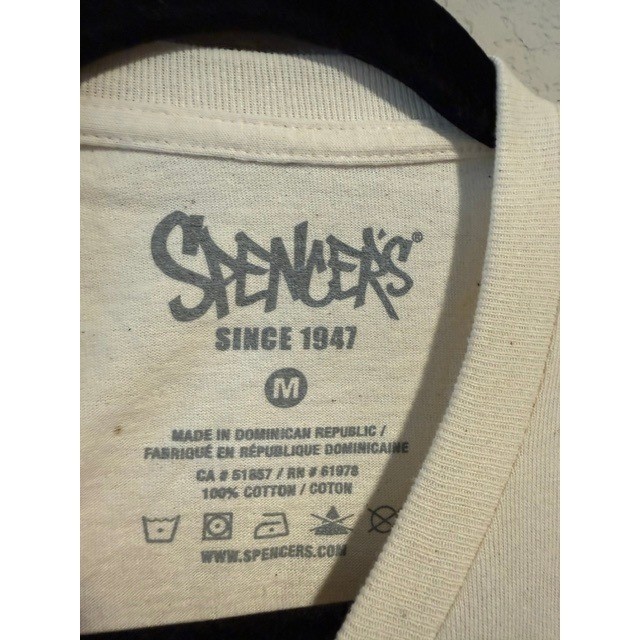 Spencers Graphic Tee Cream Mens Medium CHODE Collegiate Block Letter T-Shirt gallery