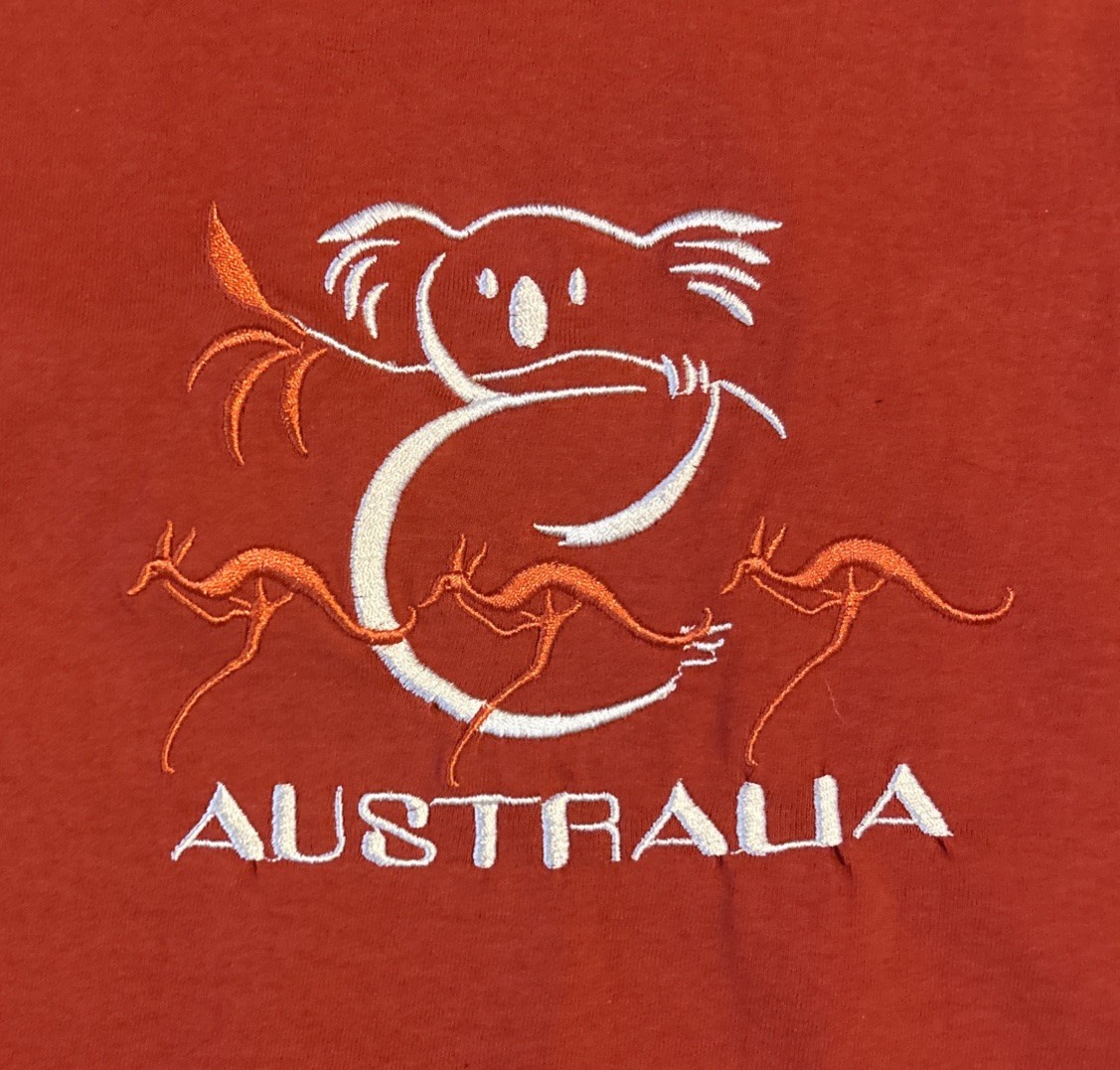 KOALA print Australia Brand Tangerine Shirt Mens Size XL FREE SHIPPING! gallery