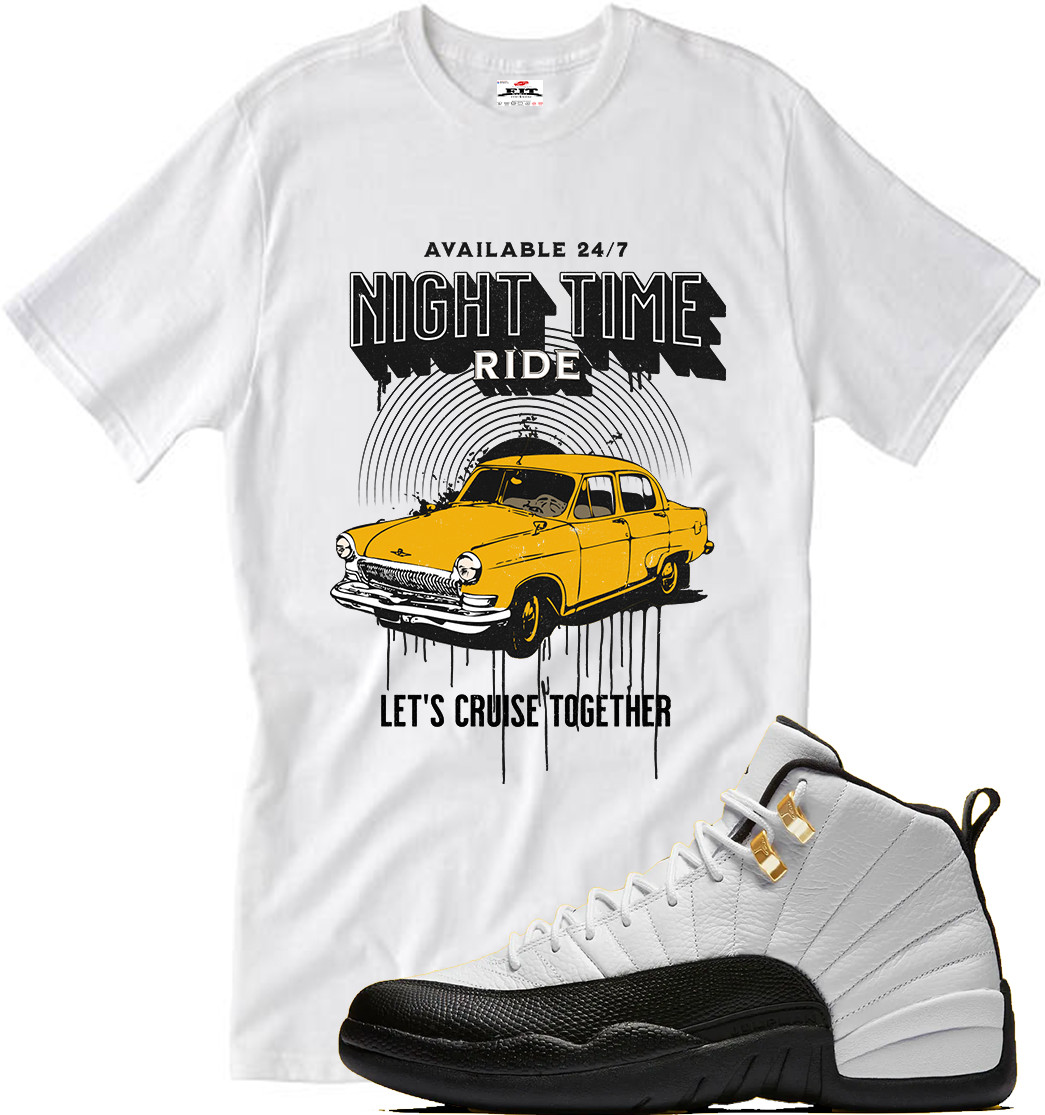 We Will Fit shirt to match Jordan 12 Taxi yellow black and white gallery