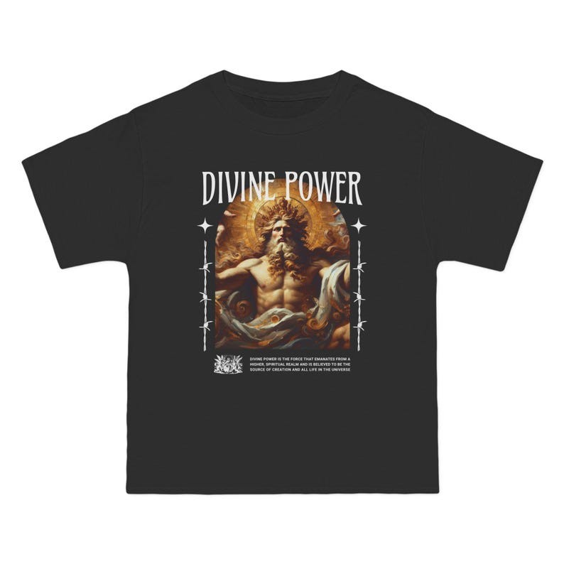 Divine Power Shirt Greek God Graphic Tee, Mythology Zeus Style Shirt, Spiritual