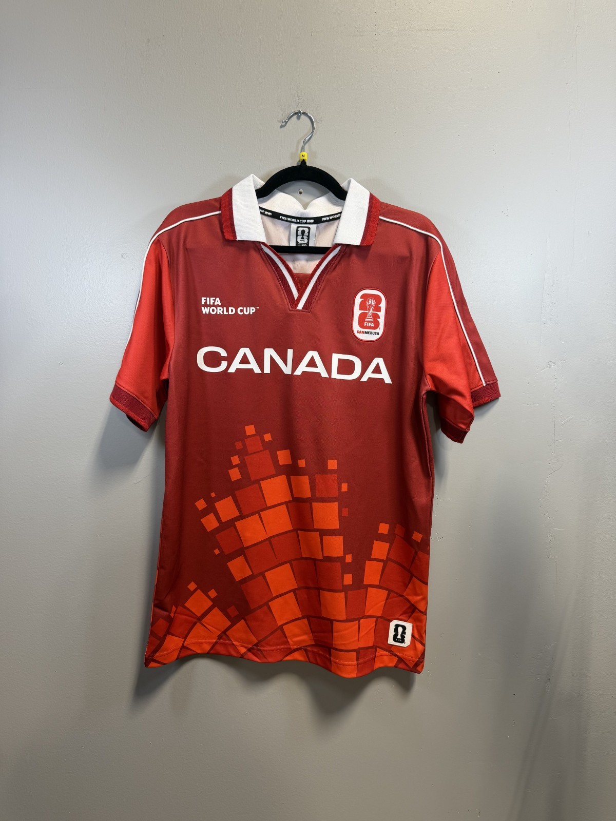 [Clothing Sample] Men's FIFA 2026 World Cup Canada Red Collared Tee Size: Medium gallery