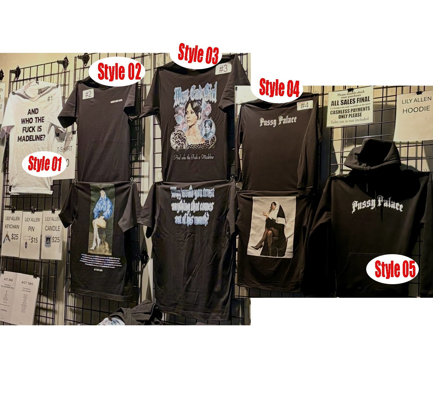 Lily Allen Philly 2026 West End Girl Tour Merch T-Shirt or Hoodie Reprint gallery