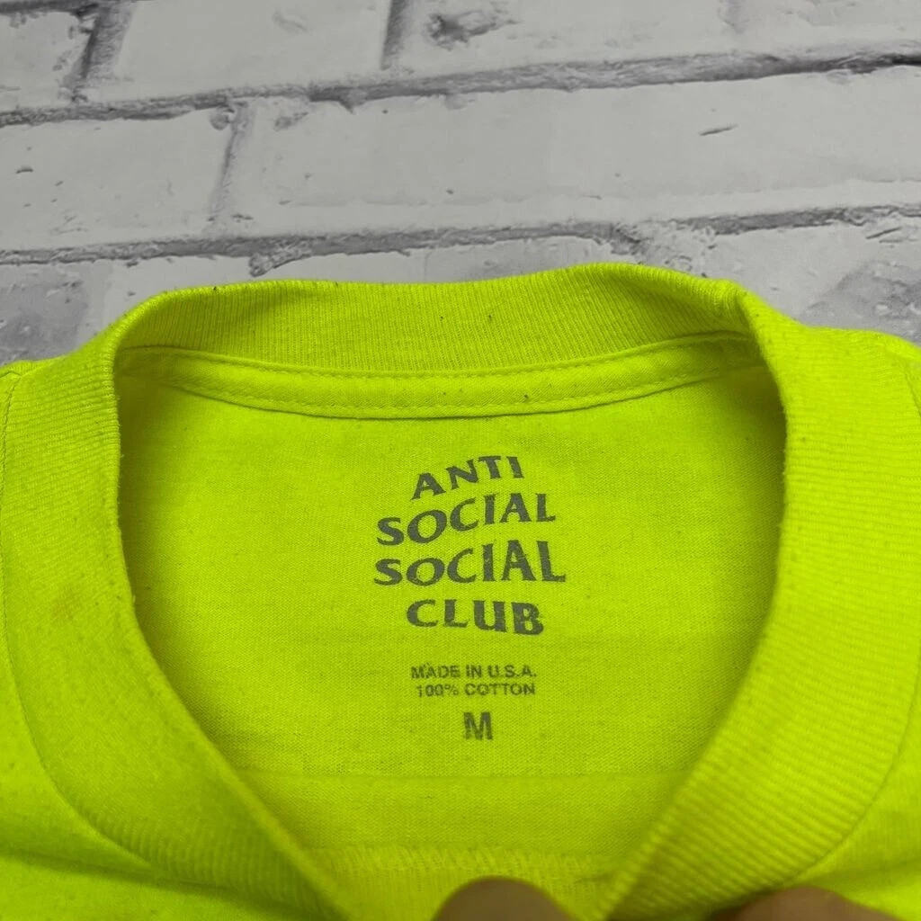 Anti Social Social Club Shirt Adult Medium Neon Colored Streetwear Punk Grunge gallery