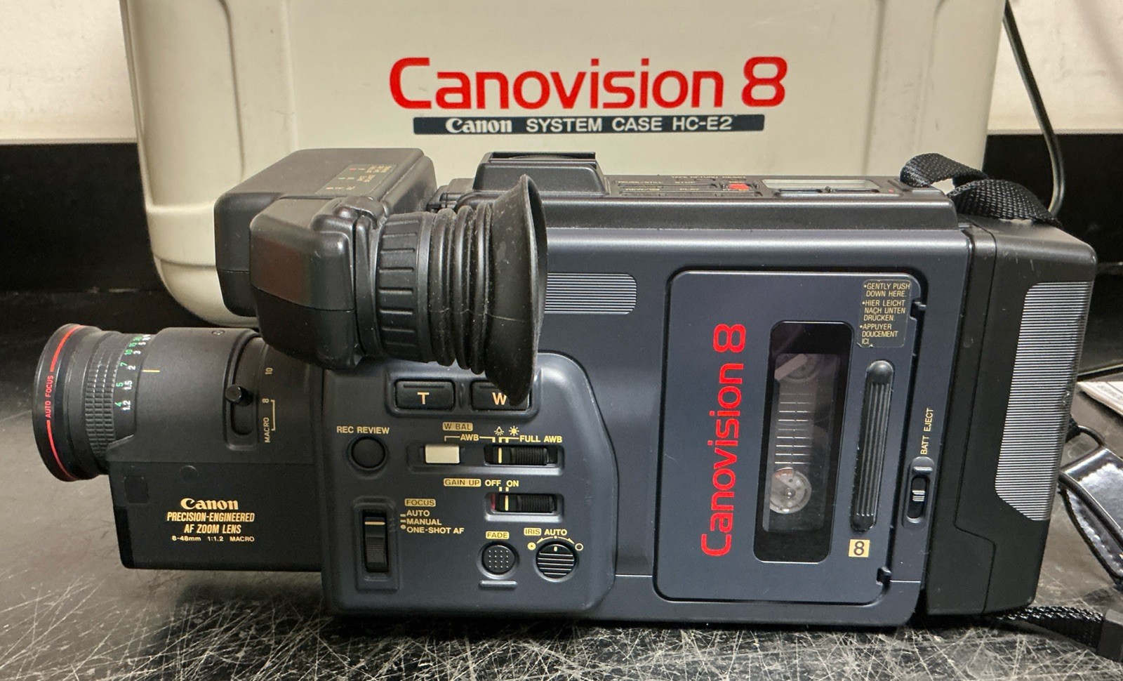 Canon Canovision 8 VM-E2 Camera with Hard Case and Accessories