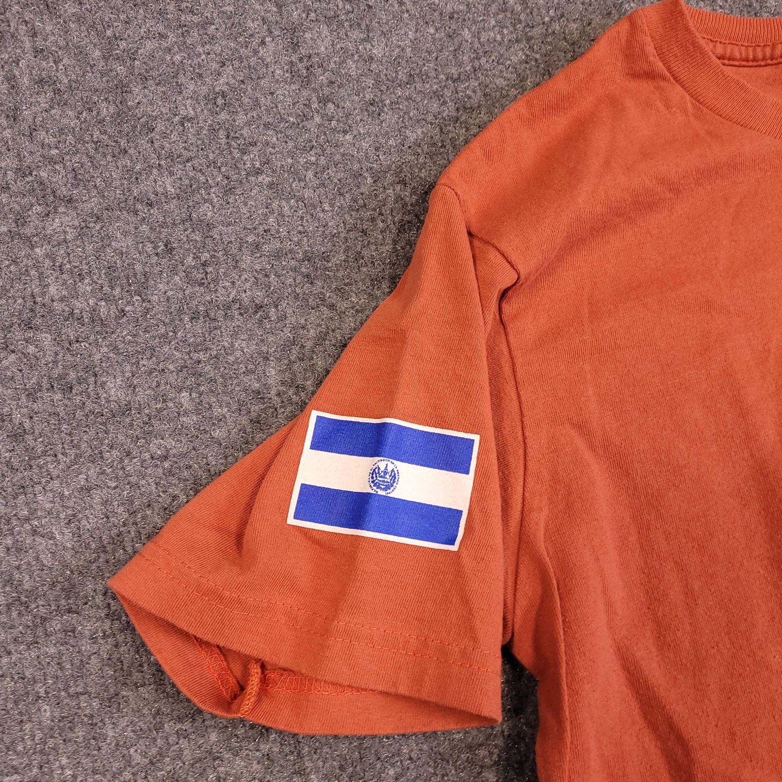 Castillo Del Rey El Salvador T Shirt Mens Medium Orange Graphic Tourist Cotton gallery