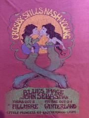 Bill Graham Presents Men’s XL T Shirt Concert Crosby Stills Nash Fillmore West