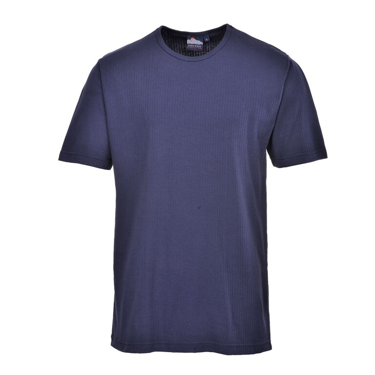 Portwest Thermal T-Shirt Short Sleeve Baselayers Cotton T-Shirt B120 gallery