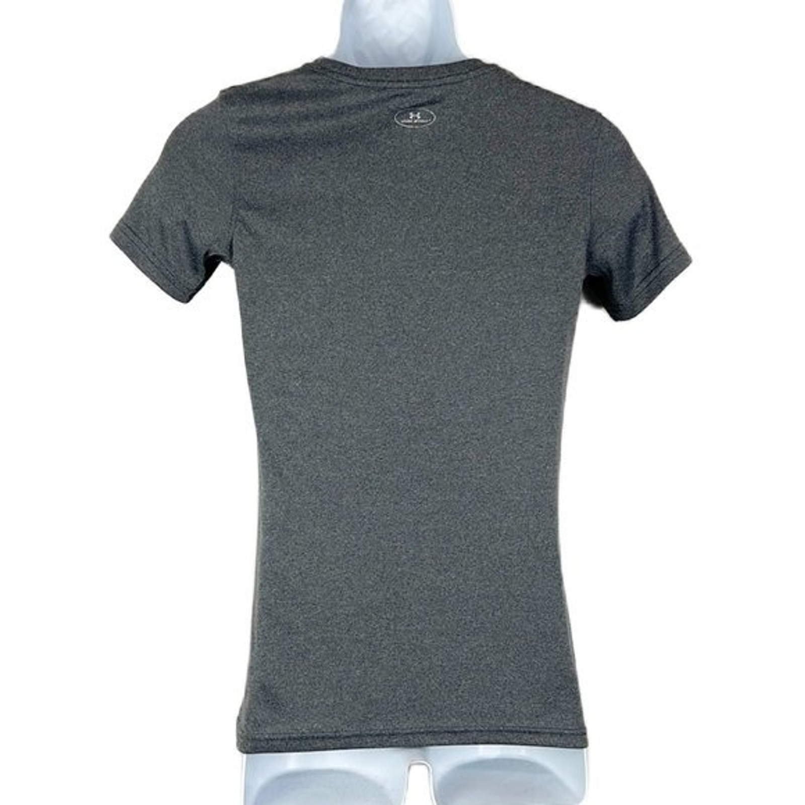 Under Armour Shirt Men Small Grey Semi Fitted Heat Gear Short Sleeve Activewear gallery