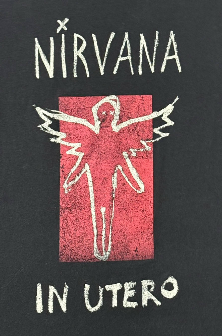 Nirvana In Utero Graphic T-Shirt Official Licensed Black Band Tee Small gallery