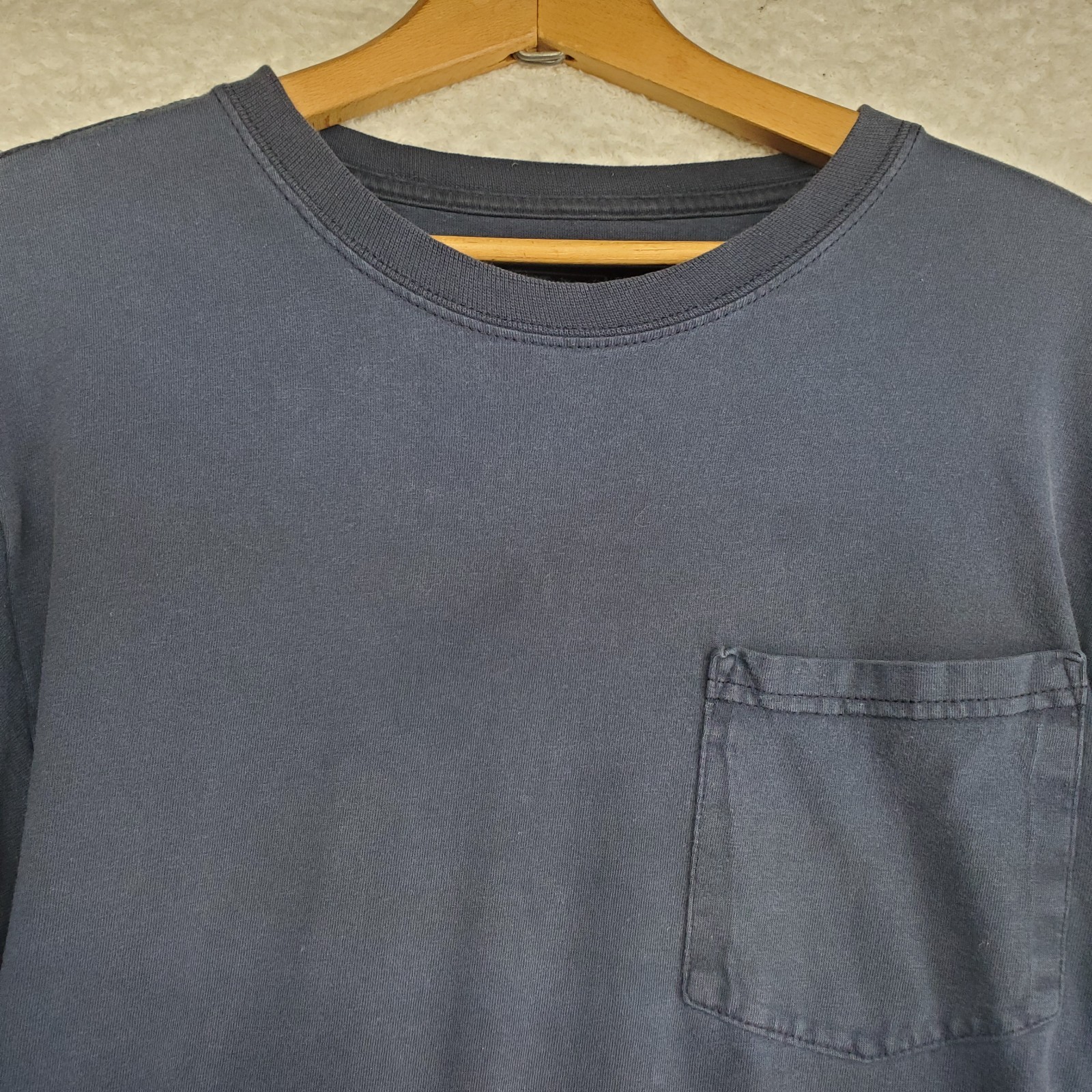 Dickies Men's Twofer T-Shirt Medium Gray Waffle Knit Sleeves Y2K Grunge Skater gallery