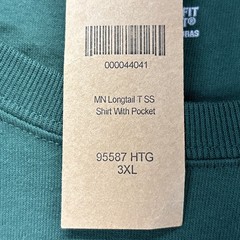 Duluth Trading Longtail Pocket T Shirt Mens 3XL Green Relaxed Fit Crewneck NEW