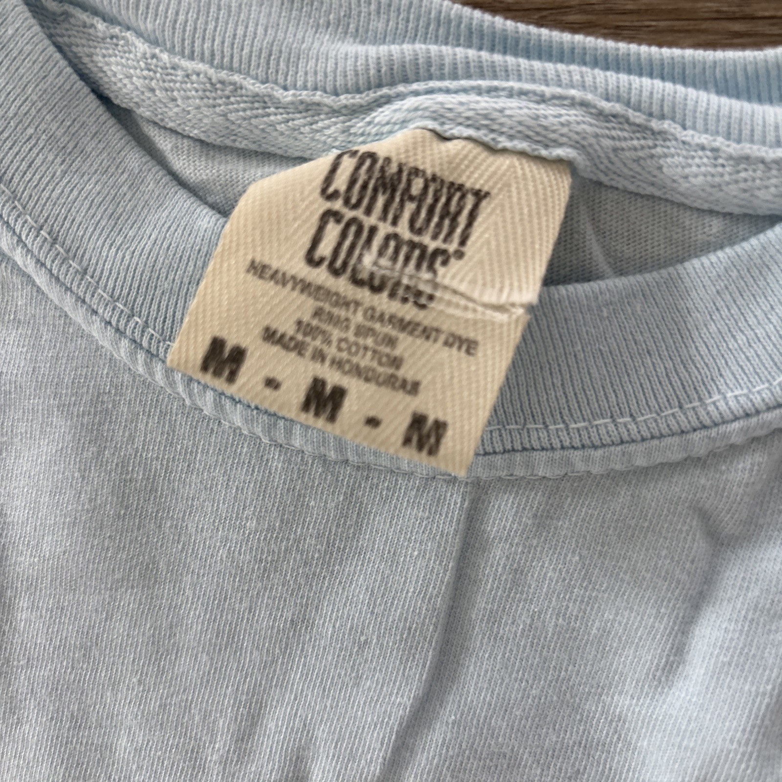 Light Blue Comfort Colors Plain T-shirt - Medium Unisex gallery