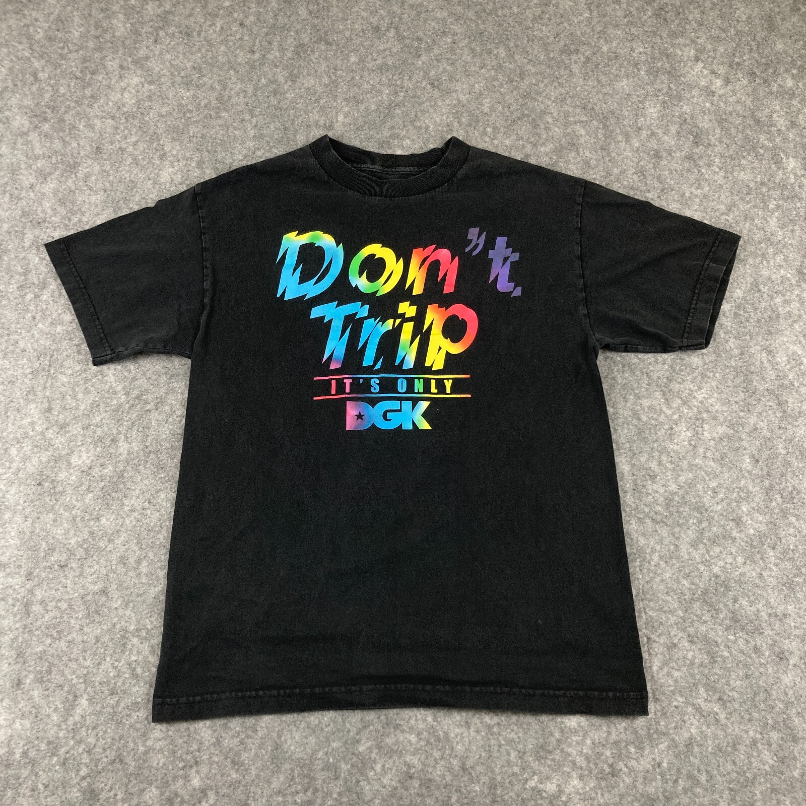 DGK Skateboards Don't Trip T Shirt Mens Medium M Y2K Psychedelic Trippy Skate gallery