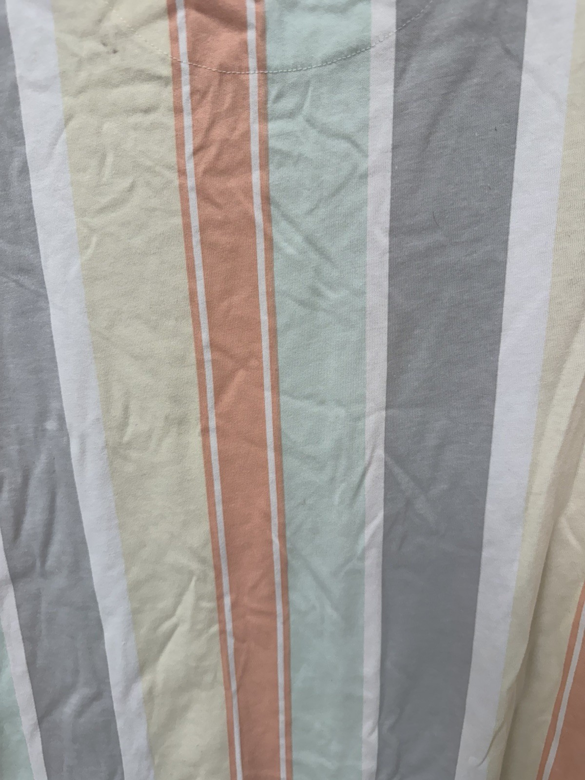 Denim Flower Ricky Singh Mens Shirt Medium Multicolor Stripe Peace Tshirt EUC A6 gallery