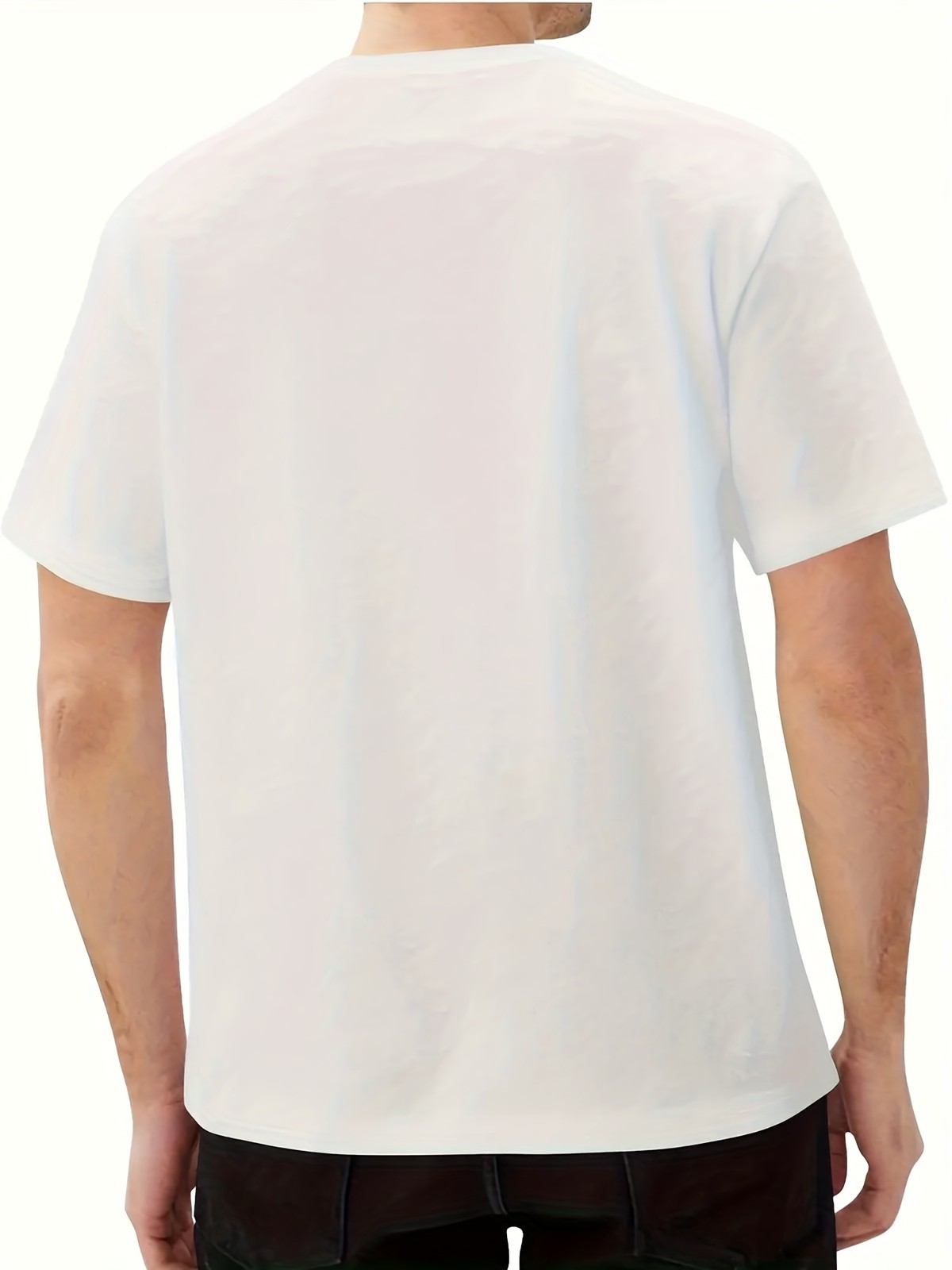 Customized Men's T-shirt - Personalized Back Print Short Sleeved Summer T-shirt❀ gallery