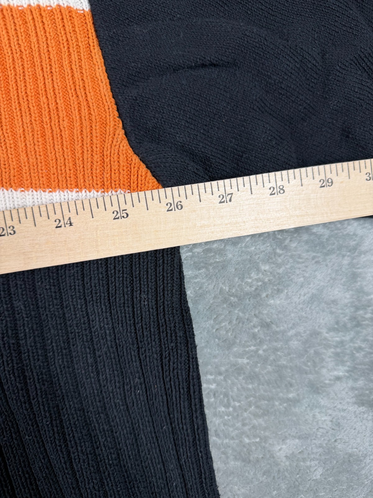 Vtg Iceberg IceJeans Knit T-Shirt Black Orange Logo Short Sleeve Men’s L gallery