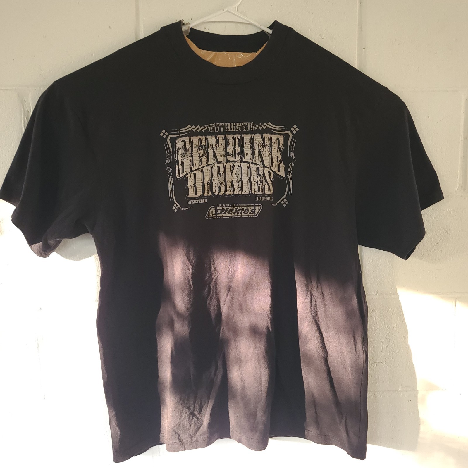 Vintage Genuine Dickies T Shirt Men XL Black Logo Retro 90s Y2K EUC gallery