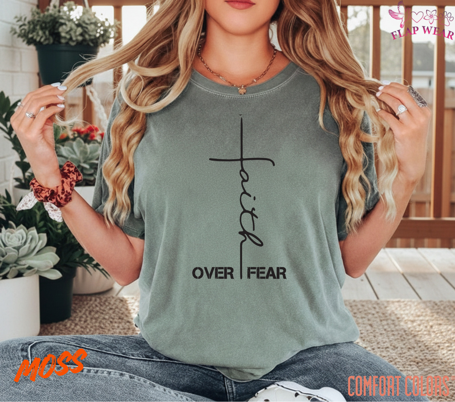 Unisex Faith Over Fear Chri T-Shirt, Men T shirt,Women T shirt Gift Religion Top gallery