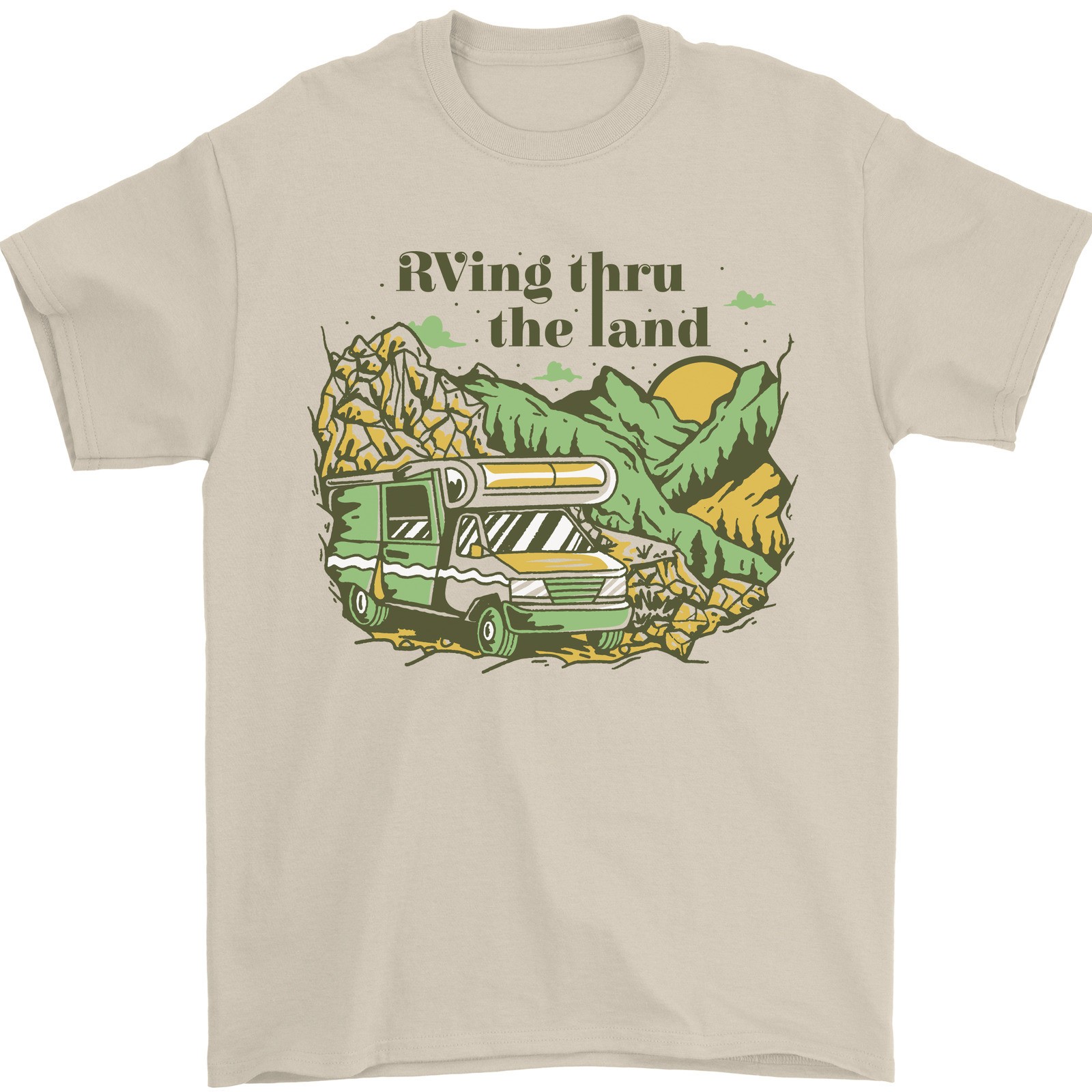 RVing Thru the Land RV Motorhome Camping Mens T-Shirt 100% Cotton gallery