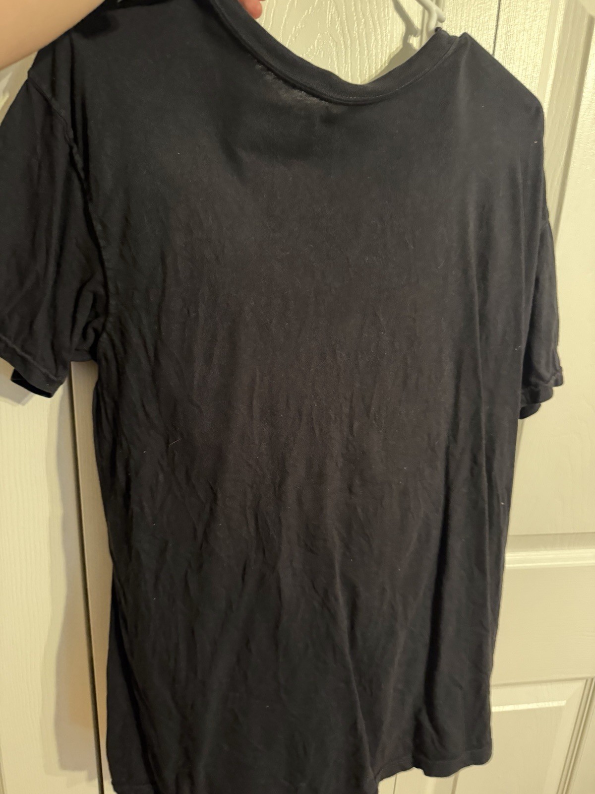 Plain black comfort colors shirt- men’s- large gallery