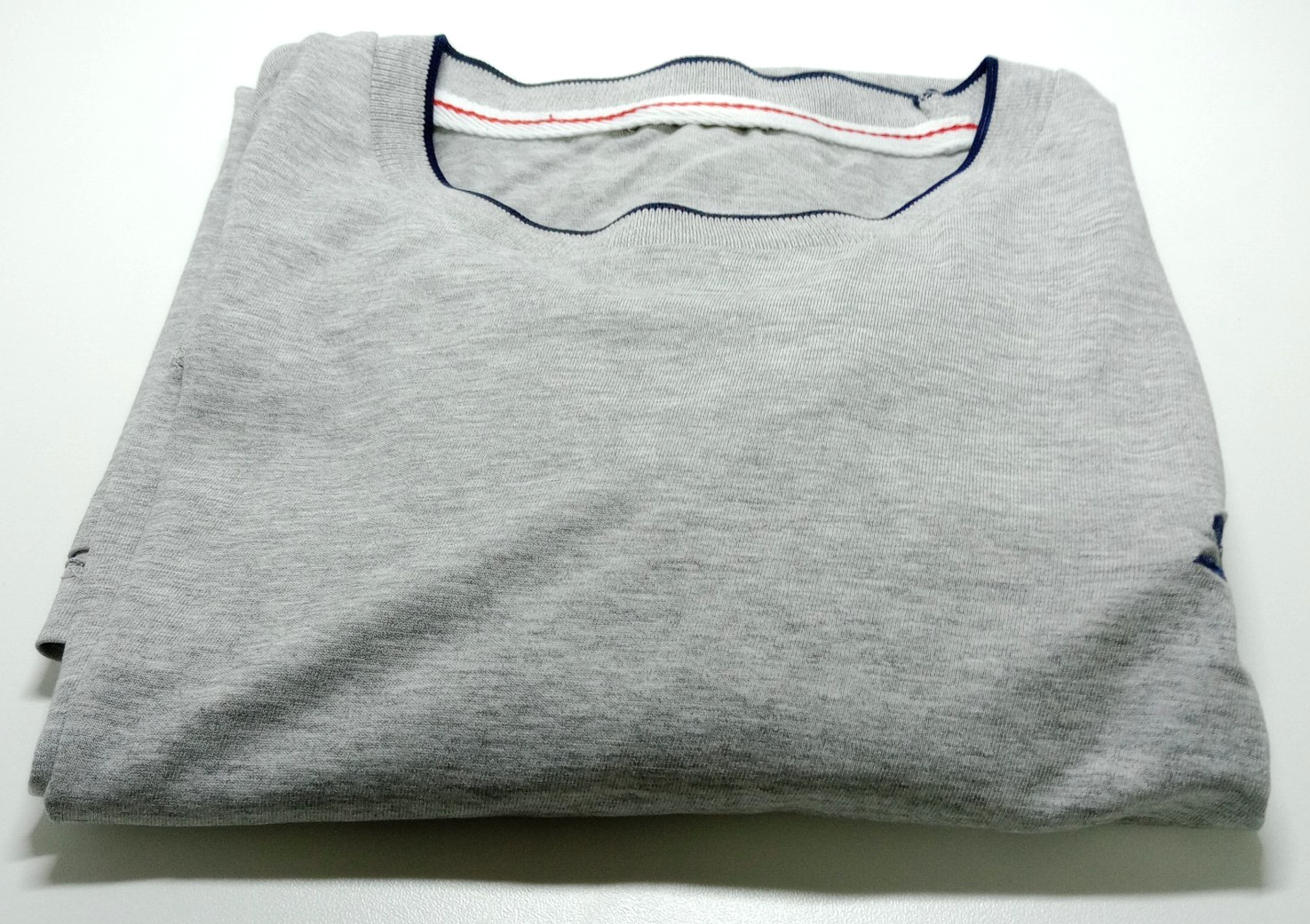 Slazenger T-Shirt Men's UK Size L Grey Short Sleeve Crew Neck Contrasting Trim gallery