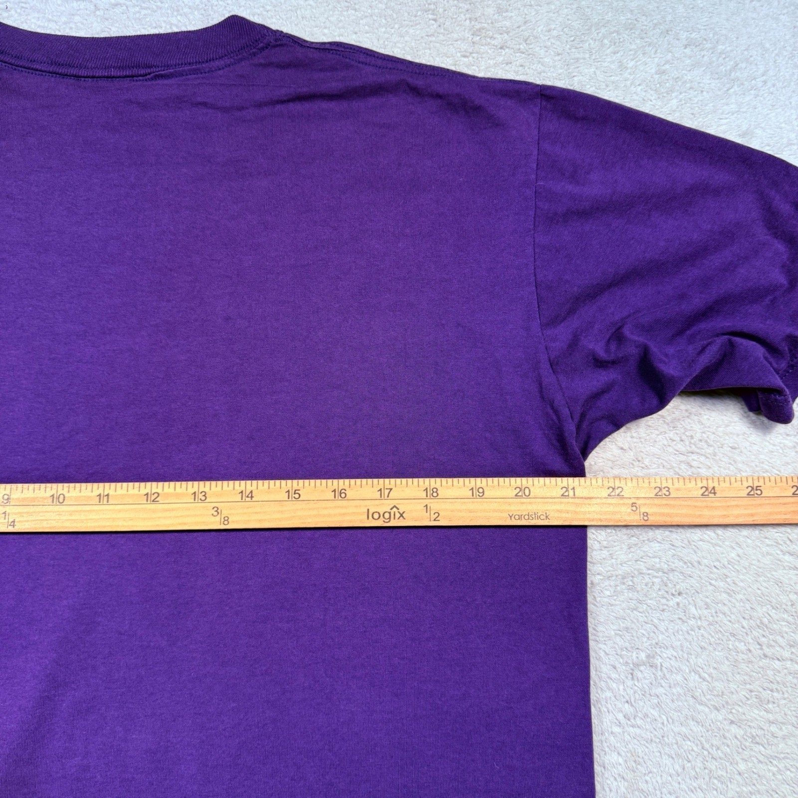 Vintage 90s Jerzees Purple Puppies Graphic T Shirt Large Cute Dogs Made in USA gallery