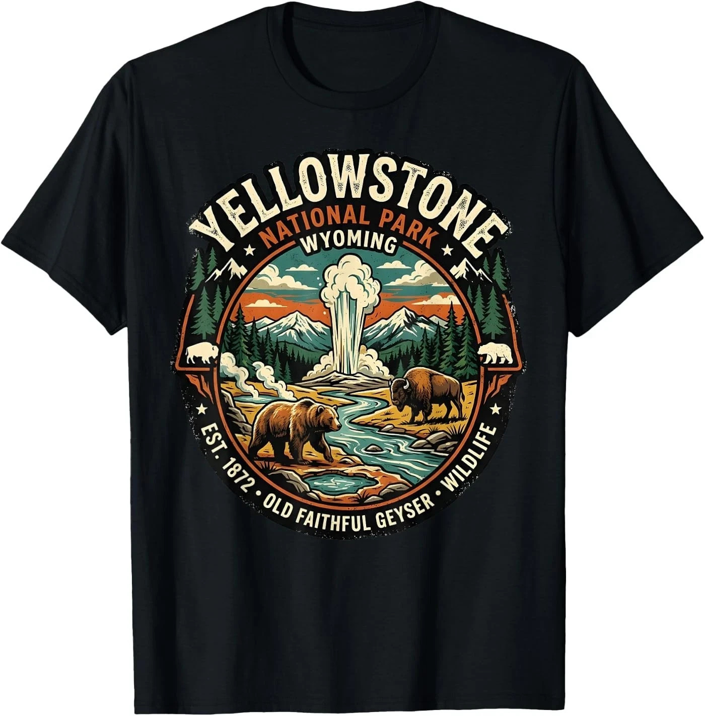 Yellowstone National Park Old Faithful Geyser T-Shirt