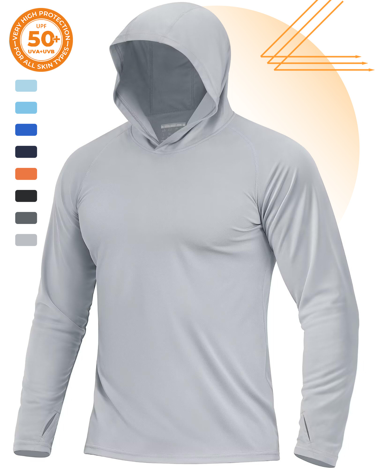 Men's UPF 50+ Sun Protection Hoodie Shirts Long Sleeve Fishing Shirts Outdoor gallery