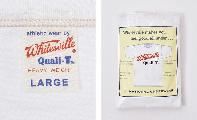 Whitesville WV73544 2-PACK T-SHIRT OFF-WHITE Size M L XL XXL Men's Made in Japan gallery