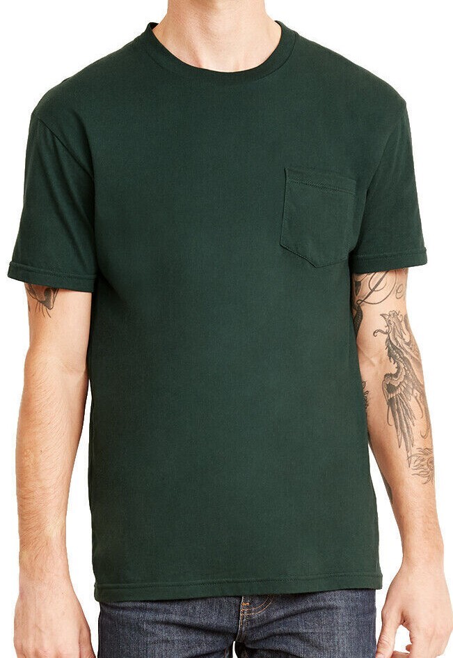 Mens T Shirts Next Level #3605 Pocket Tees NEW 100% Cotton Good Fit . gallery
