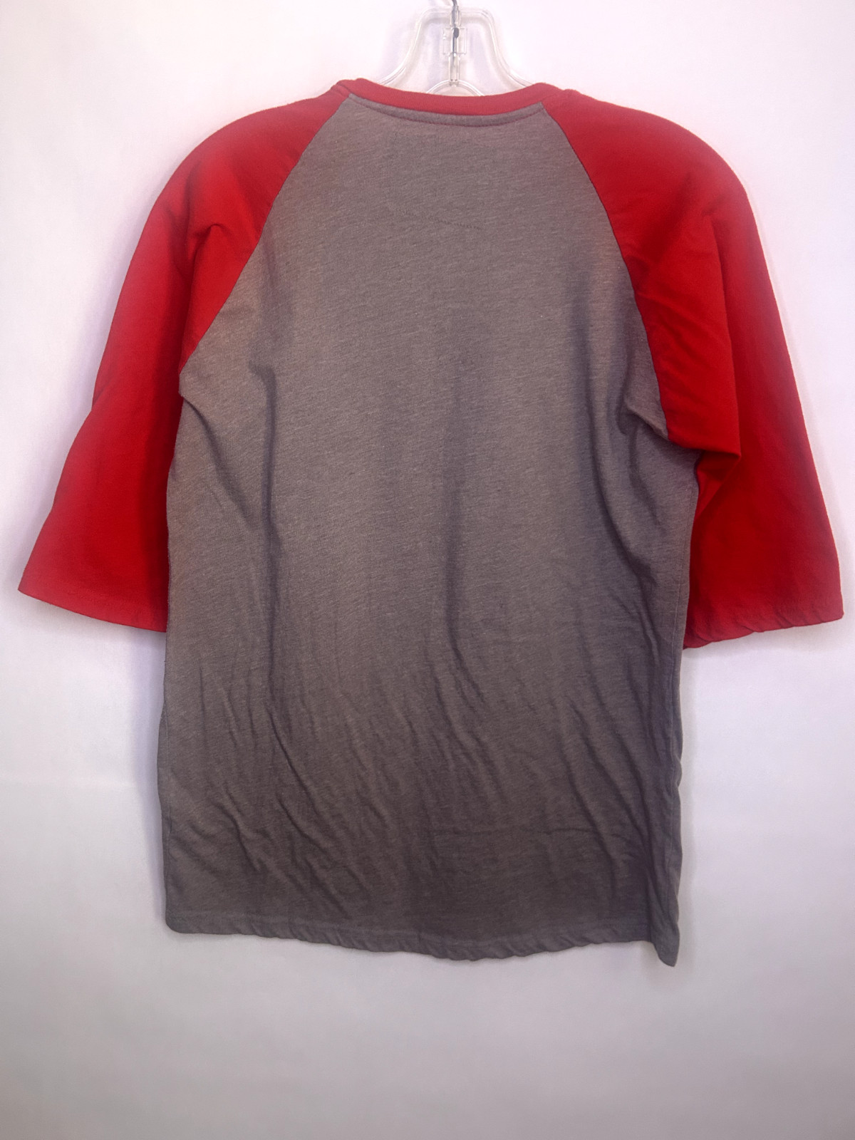 Wright & Ditson Texas Rangers 3/4 Length Sleeve T-Shirt Gray & Red Medium (4) gallery
