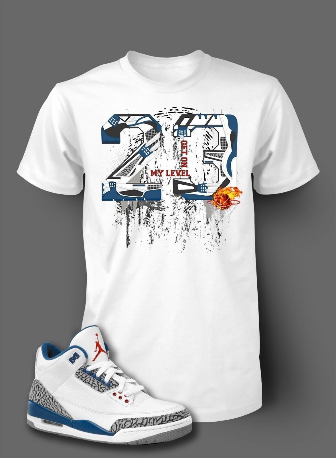 Men Graphic 23 Pro Club Shaka Big Tall Sport Tee Shirt J3 TRUE BLUE Get My Level gallery