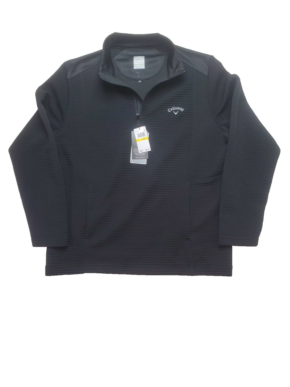 Callaway Men's Black 1/4 Zip Golf Pullover Opti-Dri Long Sleeve Size M gallery