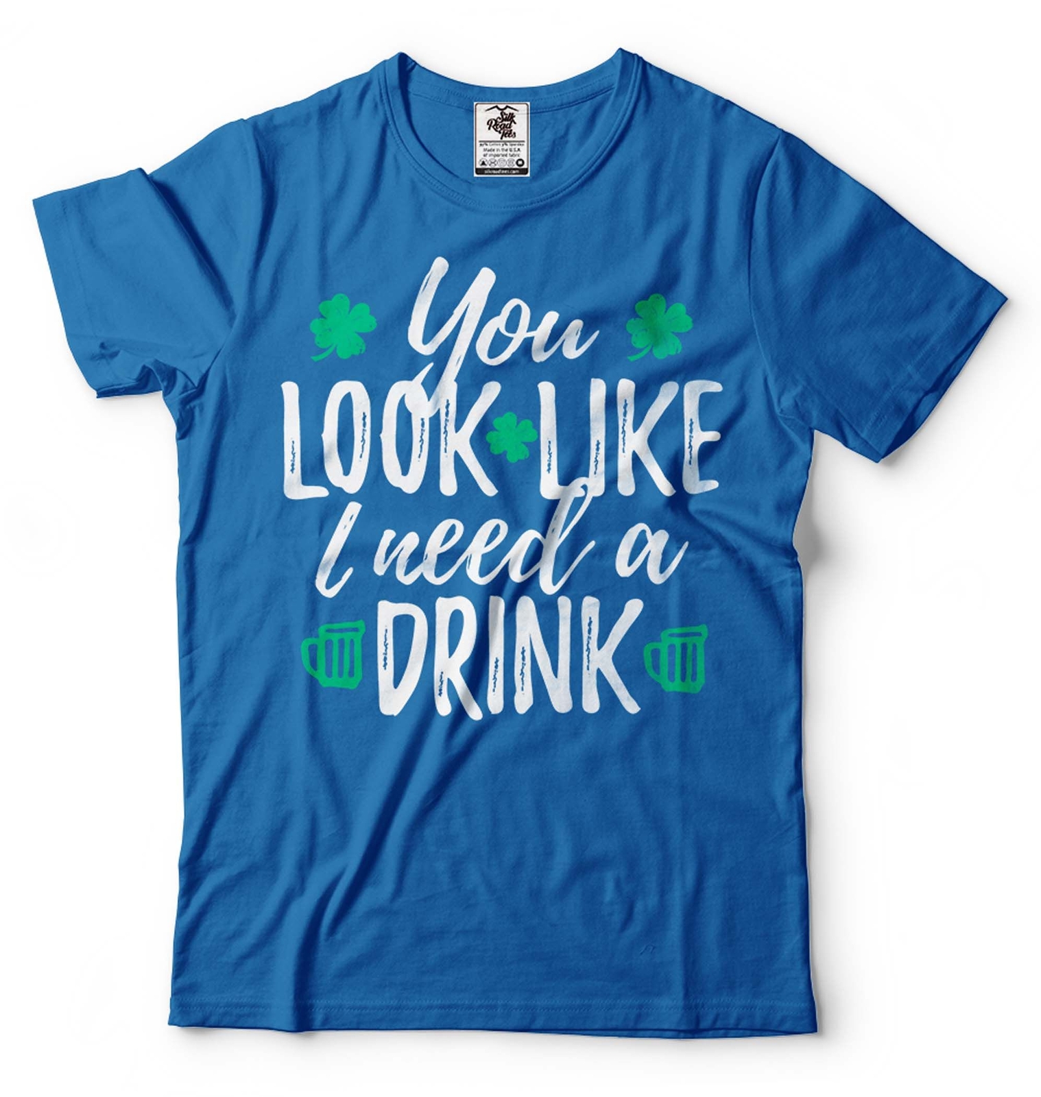 Saint Paddys day Funny Holiday Tee Shirt Need a Drink humorous tee gallery