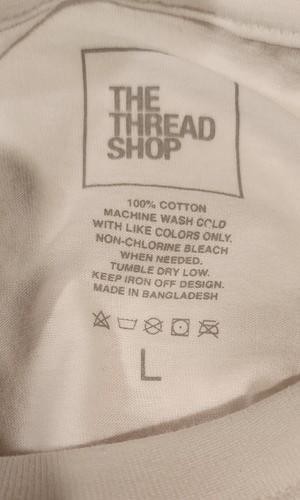 La Rosalia Unisex T-Shirt Adult Large - White Pink Red - The Thread Shop - NWOT gallery