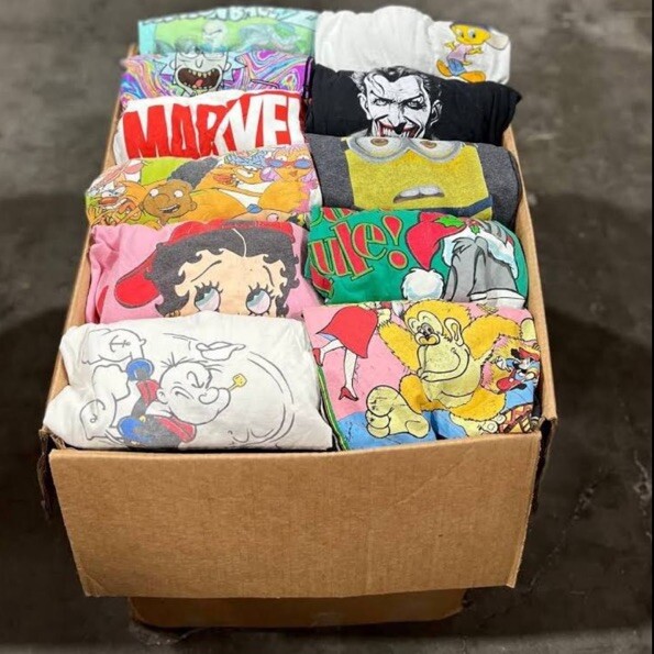 LOT T-Shirt Random men Bundle Wholesale. Re-seller Box 📦 Example Photo