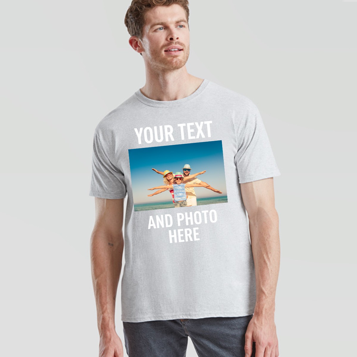 Personalised Unisex T Shirt Custom Print Your Own Photo Design And Text gallery
