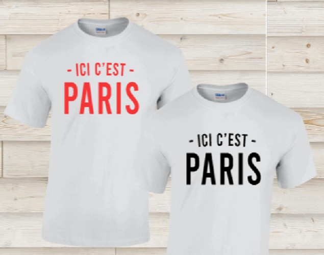 Messi Ici C'est Paris Lionel St Germain Psg Soccer Football French T-Shirt Shirt gallery