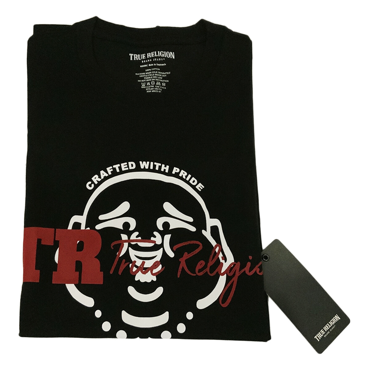 NWT TRUE RELIGION MSRP $59.99 MEN'S BLACK CREW NECK SHORT SLEEVE T-SHIRT S M XL gallery