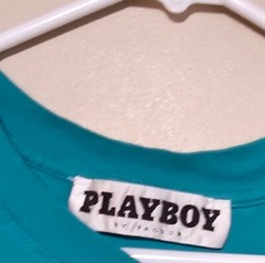 Vintage Playboy Pacsun Heat Wave T Shirt Wavy Print Spell Out Size XL Adult