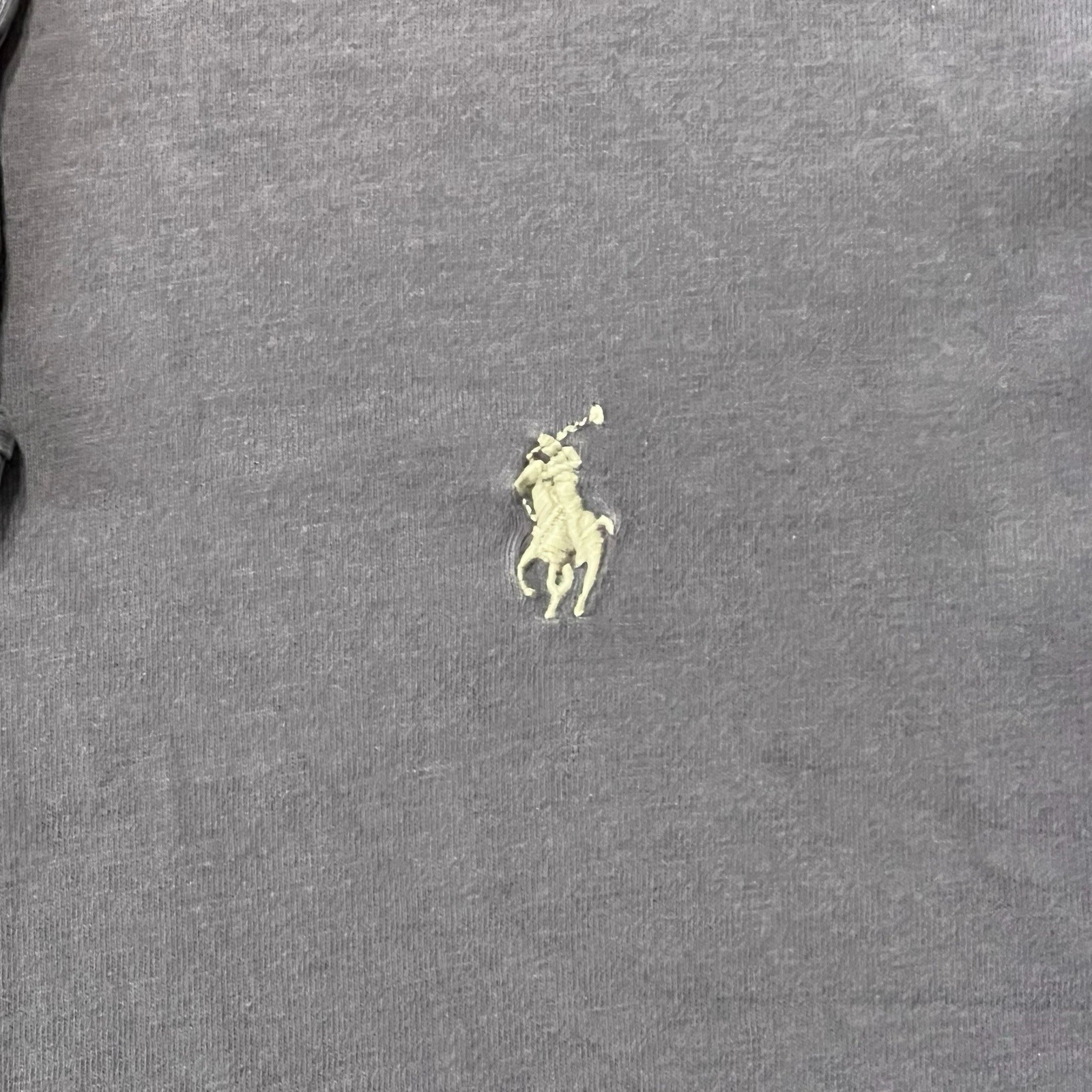 Polo Ralph Lauren Hooded T-Shirt Mens Large Purple Long Sleeve Pony Preppy A7 gallery