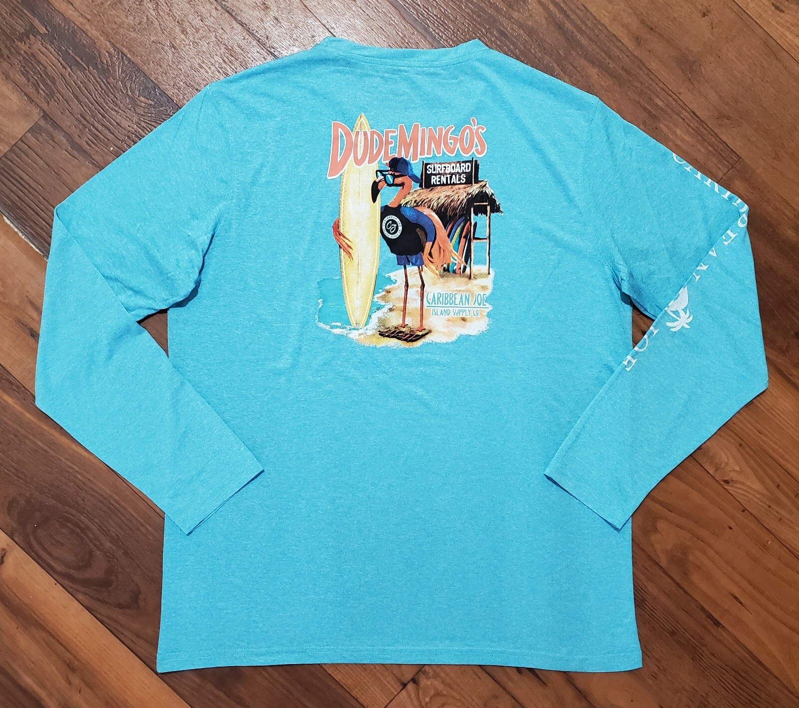Caribbean Joe Men's Medium Island Supply Co. Dudemingo's Long Sleeve T-Shirt NEW gallery