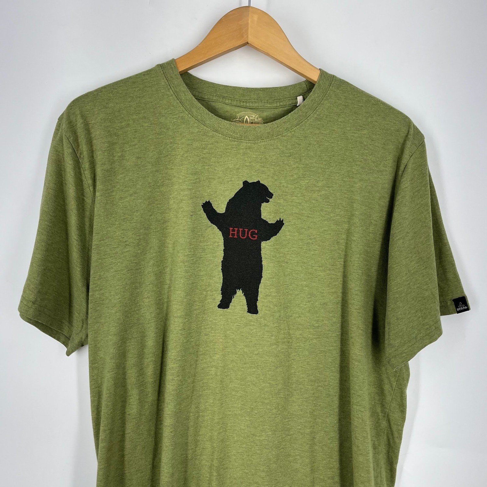 Prana Mens Bear Hug Graphic T-Shirt Short Sleeve Crew Neck Tee Size XL gallery